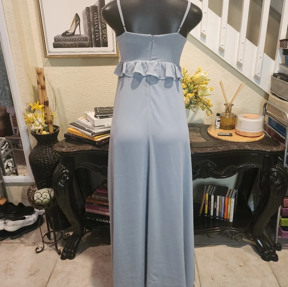 ASTR The Label Adoria Ruffle Side Slit Maxi Dress size S